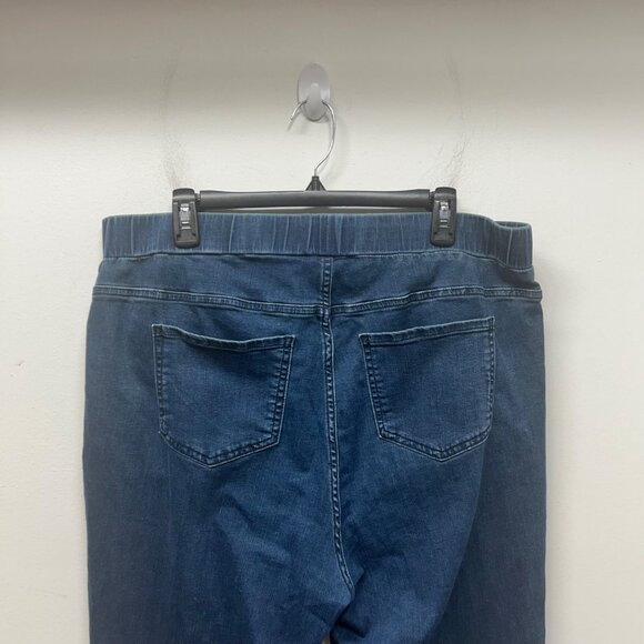 Universal Standard Medium Blue Denim Jeggings With Elastic Waistband & Pockets - Picture 7 of 9
